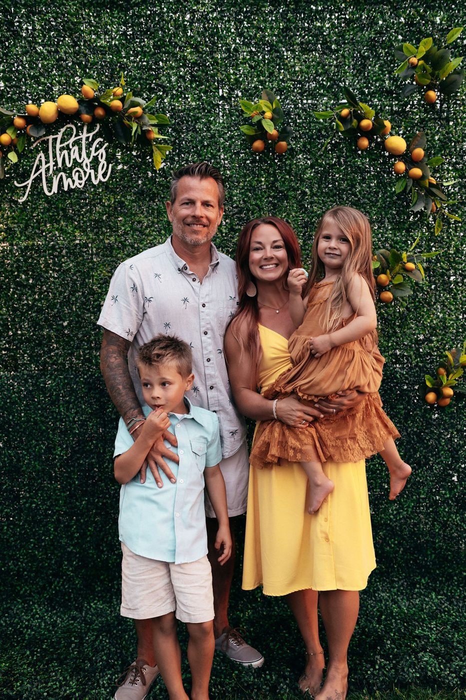 Ashley and Jim Mathewson with their kids Jack and Livy